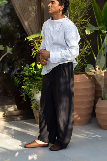 Samurai Black Pants Men