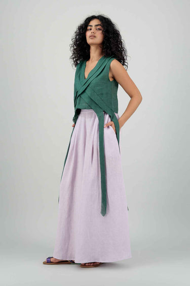 Azra Gauze Top Emerald