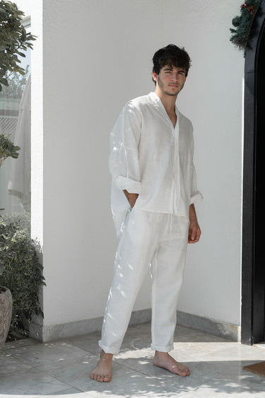 Kai Men Pants White