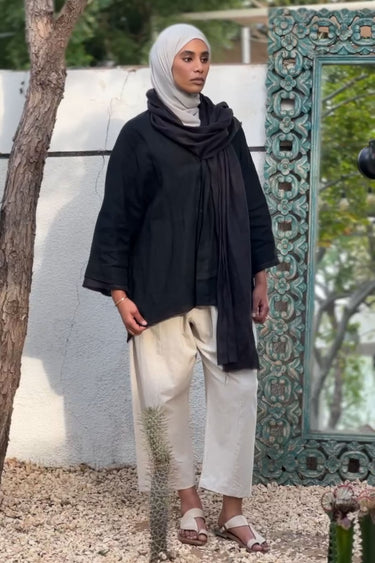 Mika 2 Black with Scarf