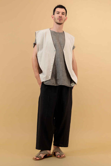 Sarvin Unisex Vest Natural