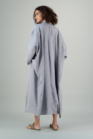 Nawar Coat Faded Denim